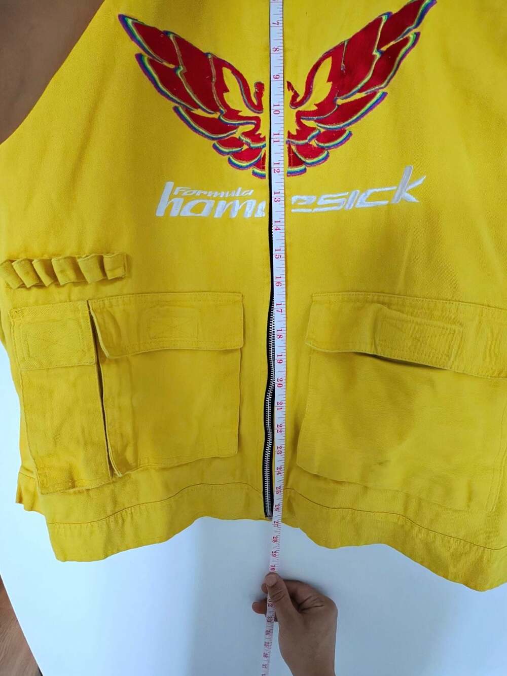 Homesick Formula Yellow Embroidered Utility Jacket Size XL - Picture 8 of 11
